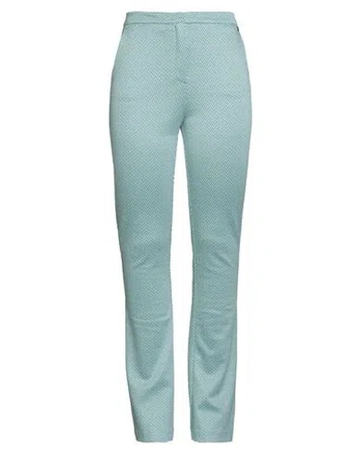 Liu •jo Woman Pants Light Blue Size 10 Viscose, Polyamide, Metallic Polyester, Elastane In Blue
