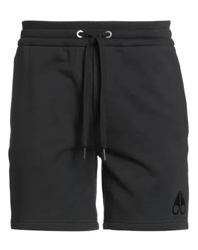 Moose Knuckles Man Shorts & Bermuda Shorts Black Size S Cotton In Black