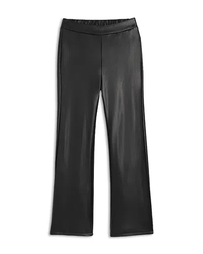 Aqua Girls' Pull On Faux Leather Flare Pants, Little Kid, Big Kid - Exclusive In Black