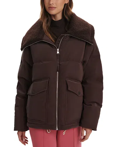 Varley Womens Roseville Down Jacket Coffee Bean Xl In Brown