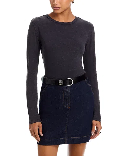 Free People Nova Long Sleeve Tee In Gray