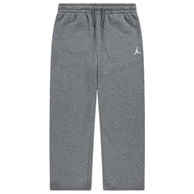 Jordan Boys   Brooklyn Open Hem Fleece Pants In Gray