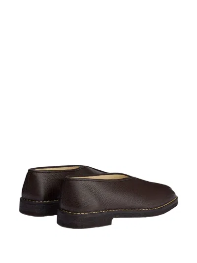 Lemaire Piped Square-toe Loafers In Multi