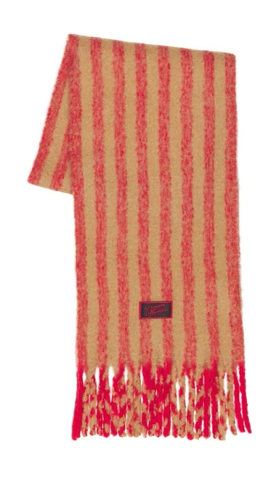 Damson Madder Oversized Brushed Scarf In Multi