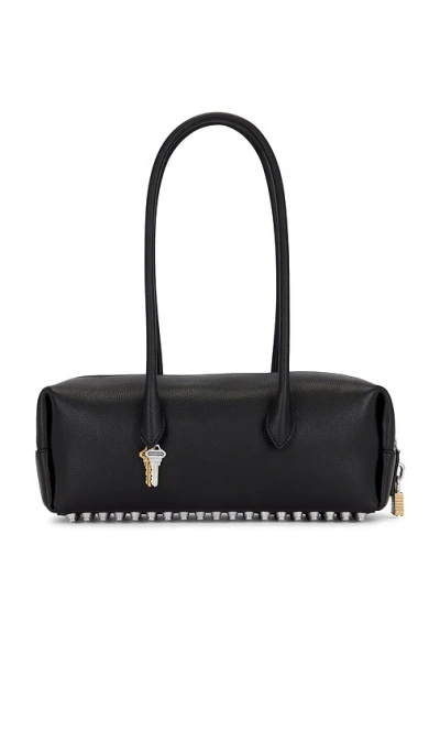 Alexander Wang Medium Roux Key-charm Shoulder Bag In Black