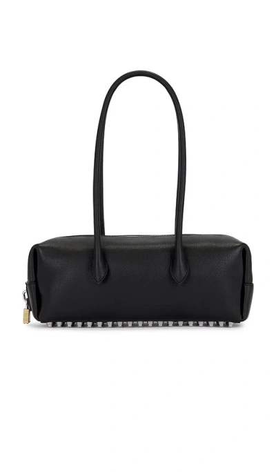 Alexander Wang Medium Roux Key-charm Shoulder Bag In Black
