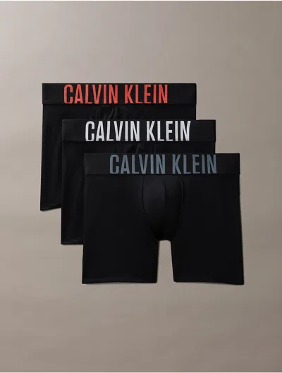 Calvin Klein Men's Intense Power Micro 3-pack Boxer Brief In Black