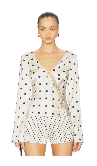 Lioness Mariah Long Sleeve Ä¸šè£… Â€“ Cream Polka. Å°ºç � S (also Â€“ L, M, Xl, Xs, Xxs). In Multi