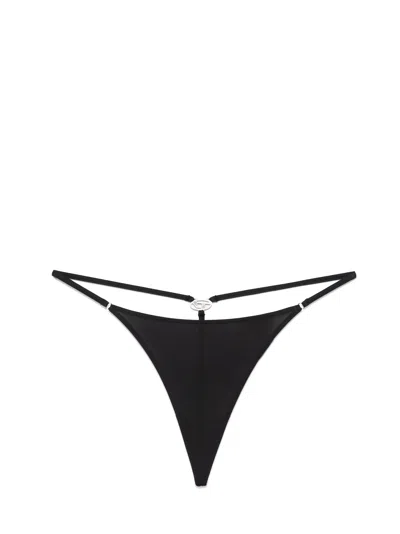 Diesel Perizoma D-string-dnm Black In Black