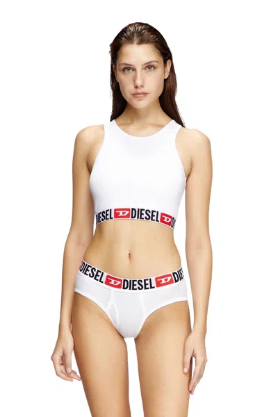 Diesel Sandra-d-core Topwear In White Cotton In White