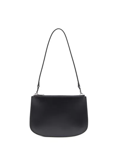 Diesel 1dr 20. Twin Shoulder Bag In Black Leather