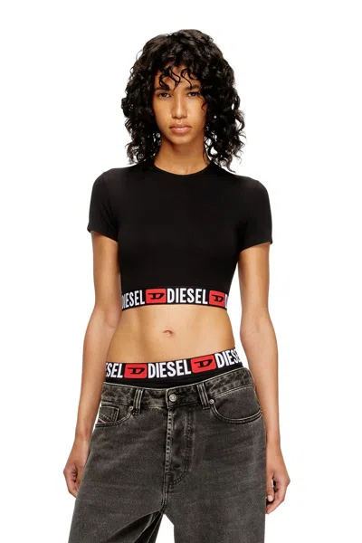 Diesel Irma D-core Top Woman Black In Black