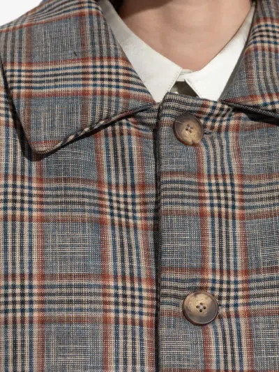 Avavav Plaid Buttoned Jacket In Gray