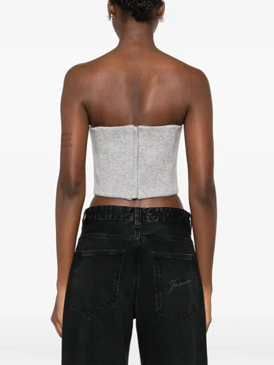 Giuseppe Di Morabito Corsage Mit Rosenverzierung In Gray