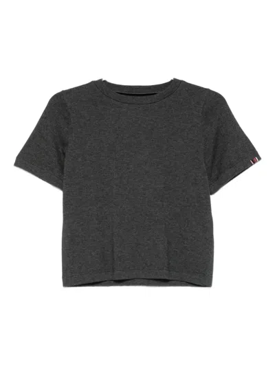 Extreme Cashmere Cotton-cashmere T-shirt In Gray