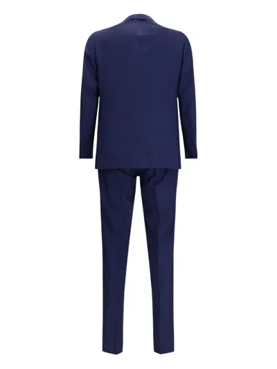 Gi Capri Single-breasted Suit In Blue