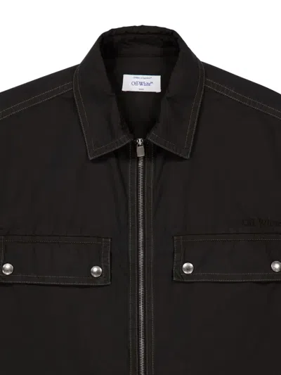 LOGO拉链开合衬衫