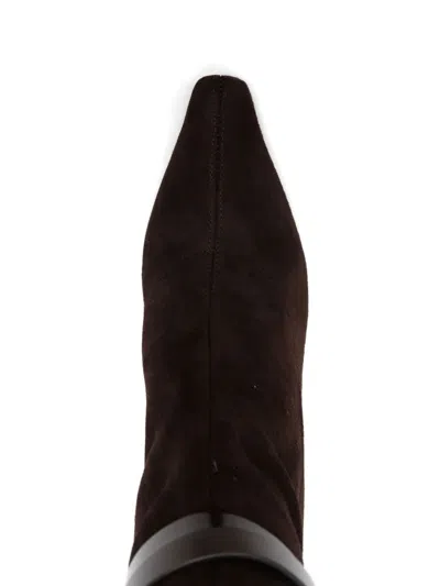 Jimmy Choo Camie 85 Suede Over-the-knee Boots In Brown