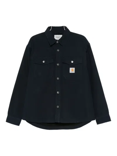 Carhartt Selby Shirt Jac Cotton Canvas Casual Blue In Blue