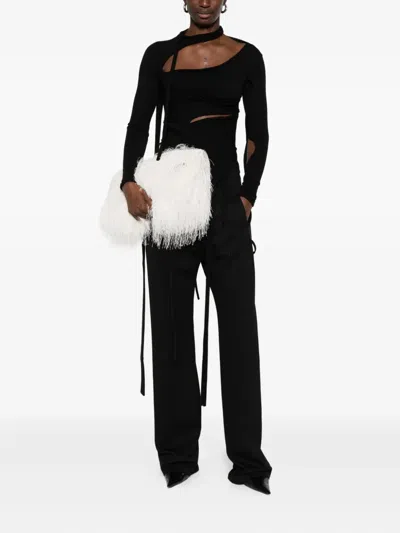 Ottolinger Knitted Wrap Pants In Animal Print