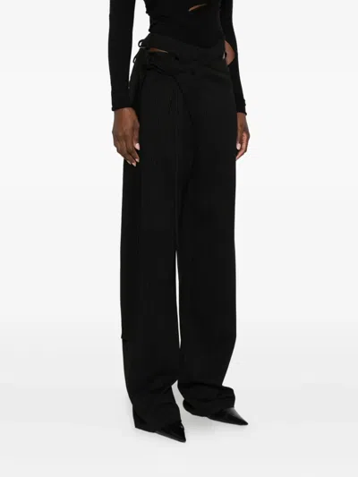 Ottolinger Knitted Wrap Pants In Animal Print