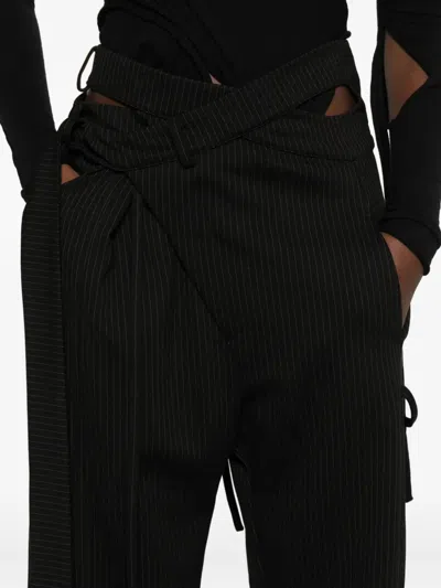 Ottolinger Knitted Wrap Pants In Animal Print