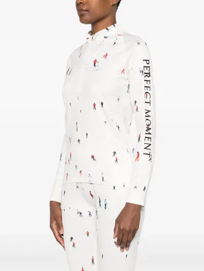 Perfect Moment Oberteil Mit Print In White