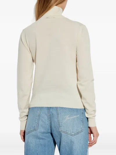 Add Turtleneck Long-sleeve Sweater In Neutral