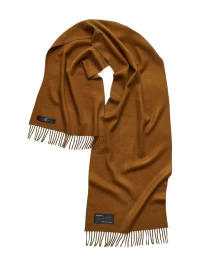 Magniberg Fringed Wool Scarf In Brown