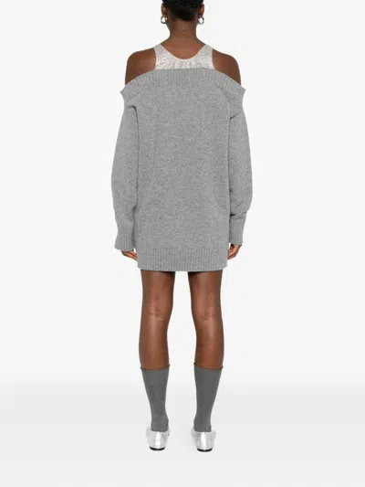 Giuseppe Di Morabito Verziertes Minikleid In Gray