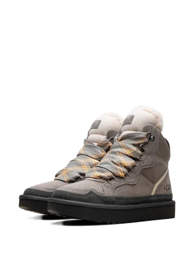 Ugg Highmel Suede Hi-top Sneakers In Gray