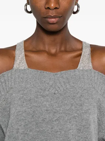 Giuseppe Di Morabito Verziertes Minikleid In Gray