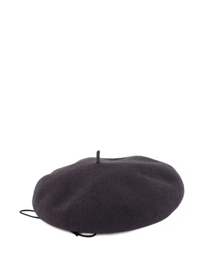 Bode Script Trim Beret In Brown