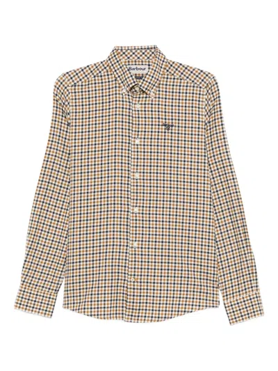 Barbour Finkle Tailored Shirt Shirts Multicolor In Yellow