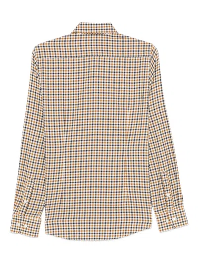 Barbour Finkle Tailored Shirt Shirts Multicolor In Yellow