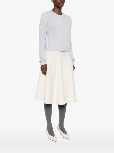 Lisa Yang Felicia Buttoned Cardigan In Gray