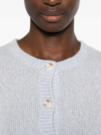 Lisa Yang Felicia Buttoned Cardigan In Gray