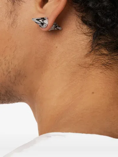 Diesel Cone-stud Earrings In Metallic