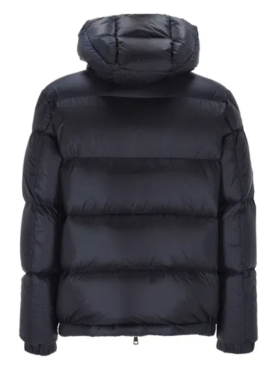Moncler Hooded Zip Jacket In Blue