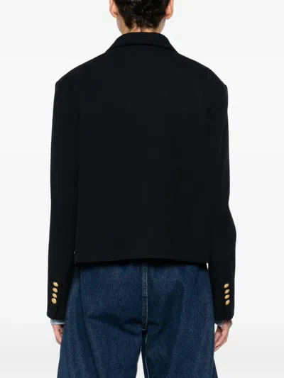 Circolo 1901 Button-down Jacket In Black