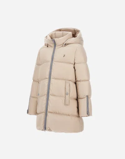 Herno A-shape Jacket In Nylon Chamonix In White