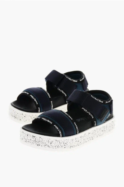 Chloé See By Logoed Sandals With Strap Closure In Black