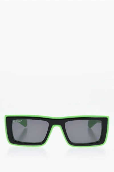 Off-white Two-tone Jacob Wayfarer Sunglasses In Green