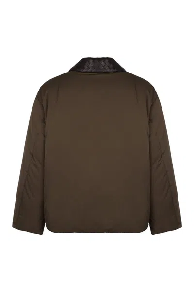 Bottega Veneta Padded Jacket In Nylon In Green