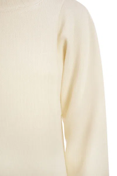 Max Mara Aceti - Oversized Cashmere Turtleneck In Neutral