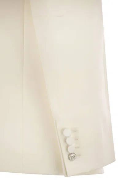 Max Mara Giselle - Wool Gabardine Blazer In White