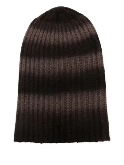 Hurray Striped Beanie In Brown