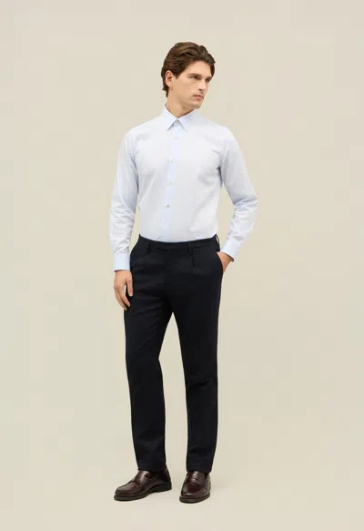 Boglioli Cotton Formal Shirt In Blue
