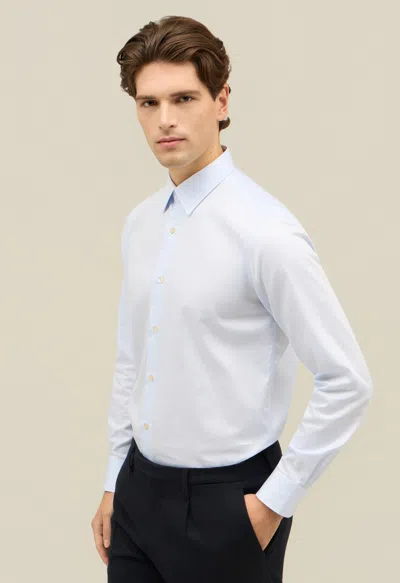 Boglioli Cotton Formal Shirt In Blue