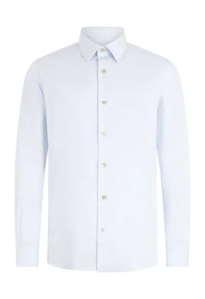 Boglioli Cotton Formal Shirt In Blue